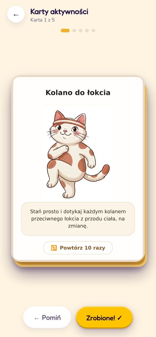 Karty aktywności — ruch bez sprzętu